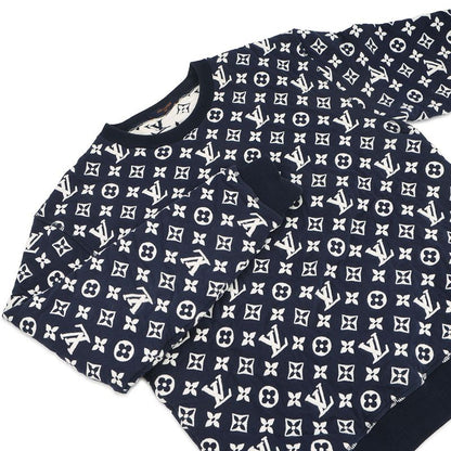Louis Vuitton Sweatshirt Monogram Crew Neck S Top White