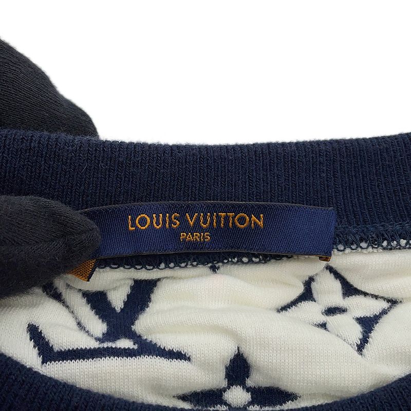 Louis Vuitton Sweatshirt Monogram Crew Neck S Top White