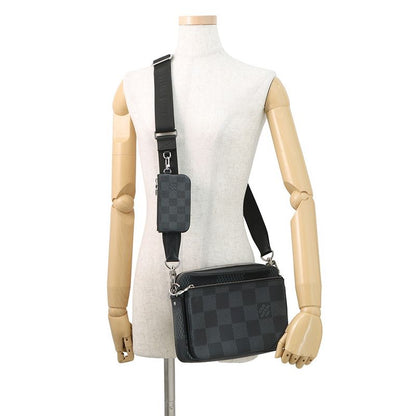 Louis Vuitton Shoulder Bag Damier Graphite Trio Black