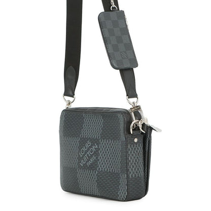 Louis Vuitton Shoulder Bag Damier Graphite Trio Black