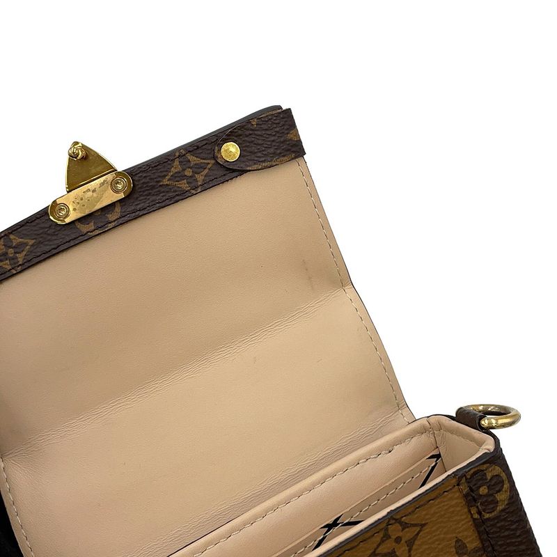 Louis Vuitton Shoulder Bag Monogram Reverse Pochette Trunk Vertical