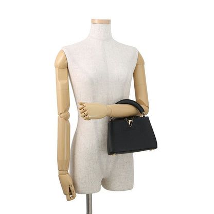 Louis Vuitton Handbag Taurillon Leather Capucines Mini 2-Way Shoulder Black