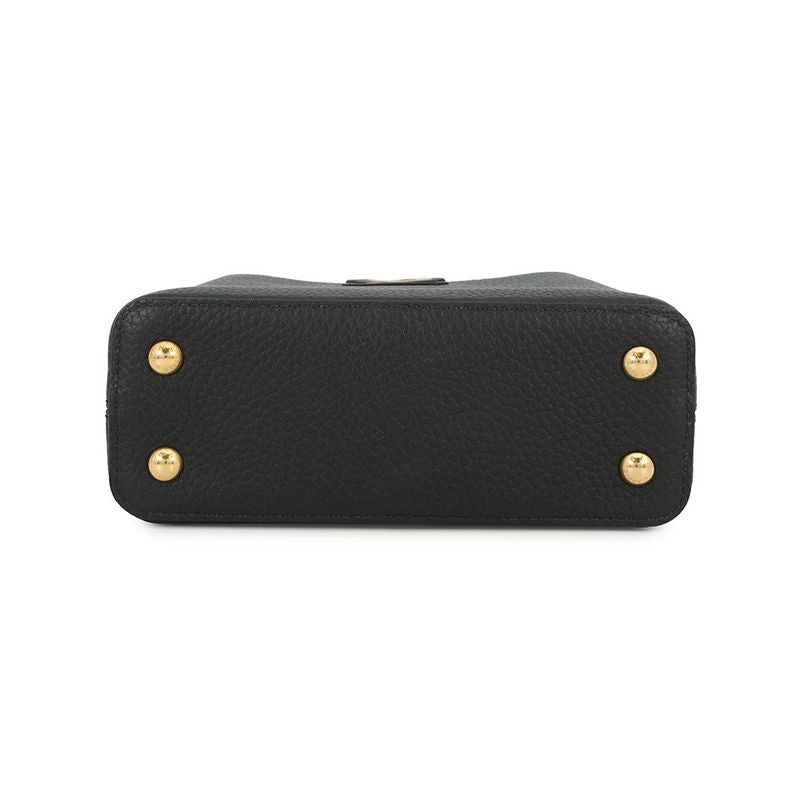 Louis Vuitton Handbag Taurillon Leather Capucines Mini 2-Way Shoulder Black