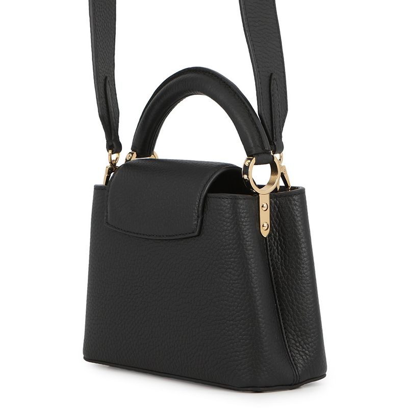 Louis Vuitton Handbag Taurillon Leather Capucines Mini 2-Way Shoulder Black