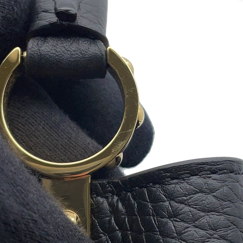 Louis Vuitton Handbag Taurillon Leather Capucines Mini 2-Way Shoulder Black