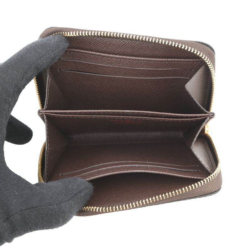 Louis Vuitton Coin Case Damier Ebene Zippy Purse Wallet