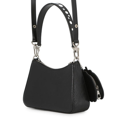 Louis Vuitton Epi LV YK Marelli 2-Way Shoulder Bag Black White