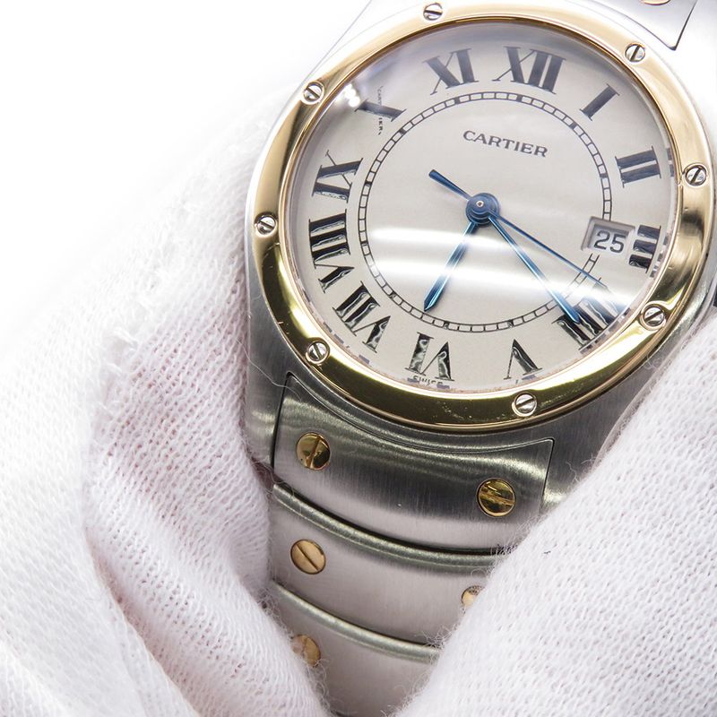 Cartier Santos Ronde MM Watch Ivory Dial