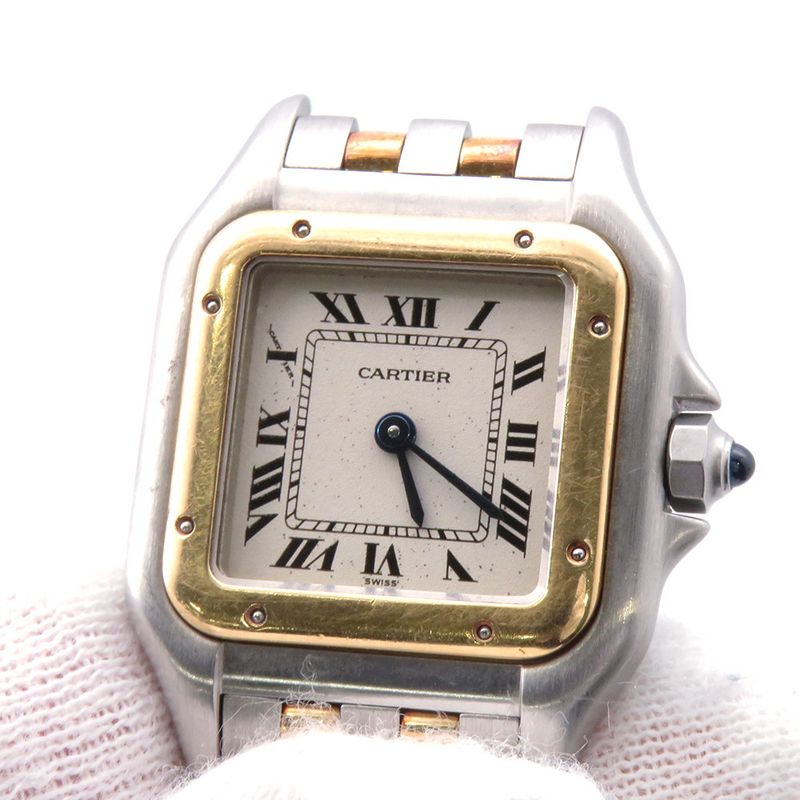 Cartier Panthere 2 Row SM Watch Ivory Dial Quartz