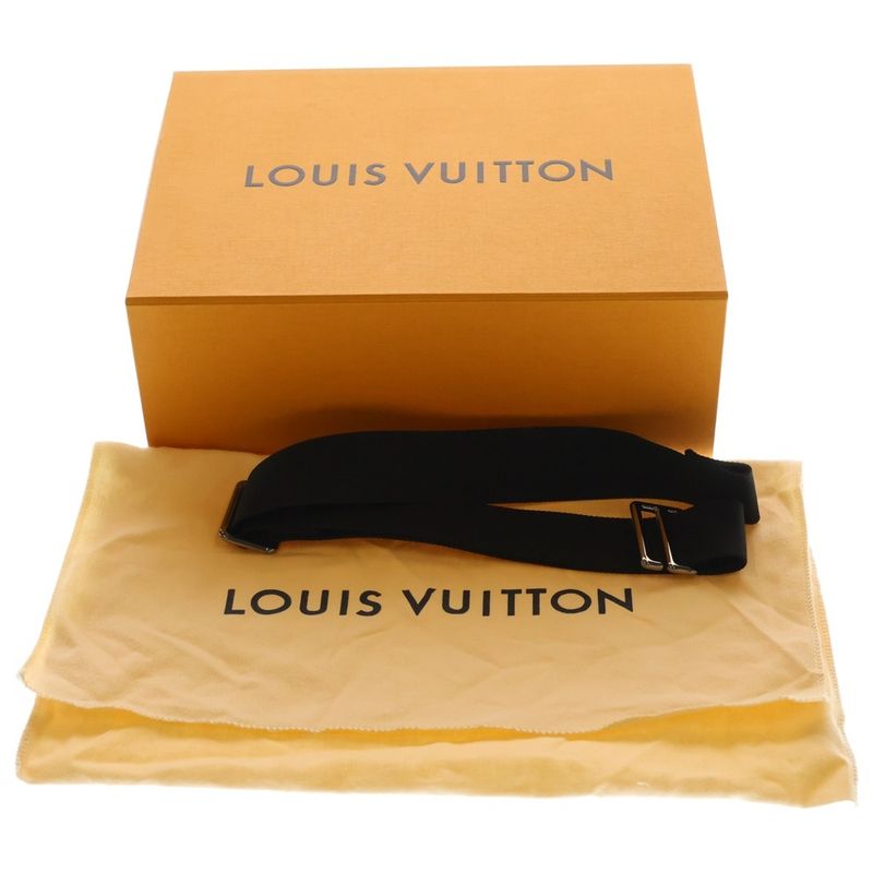 Louis Vuitton Monogram Eclipse Bum Bag Black Leather