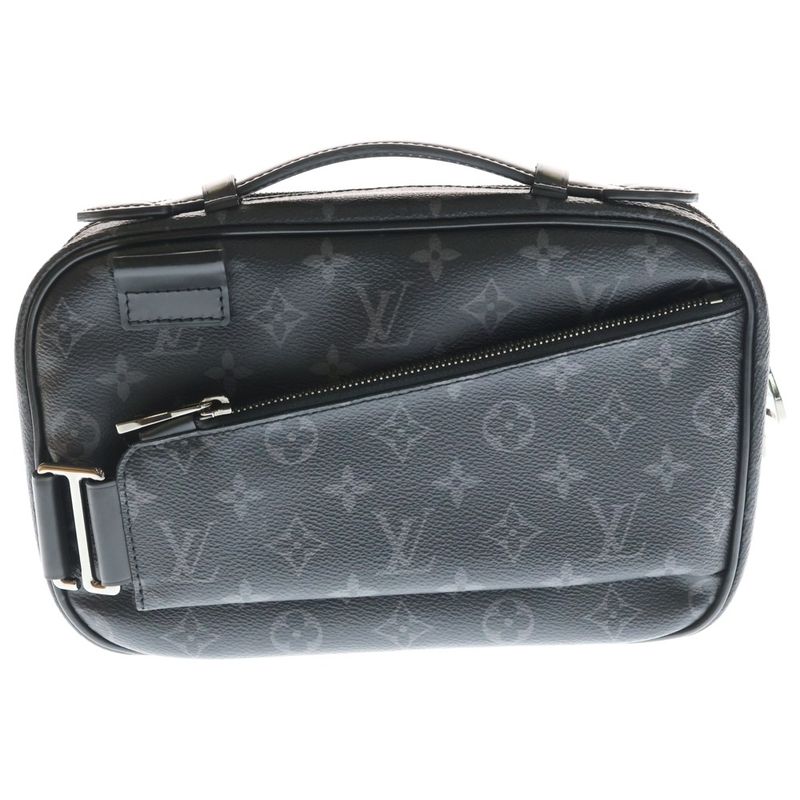 Louis Vuitton Monogram Eclipse Bum Bag Black Leather