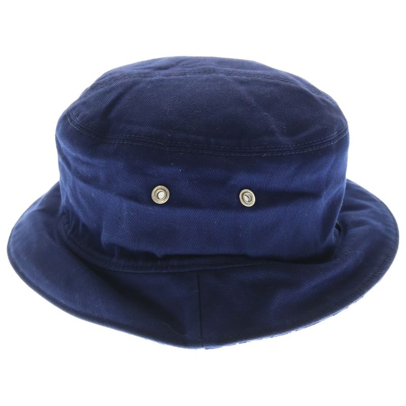 Louis Vuitton Bonnet Monogram Paisley Logo Embroidery Reversible Bucket Navy