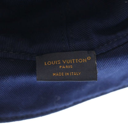 Louis Vuitton Bonnet Monogram Paisley Logo Embroidery Reversible Bucket Navy