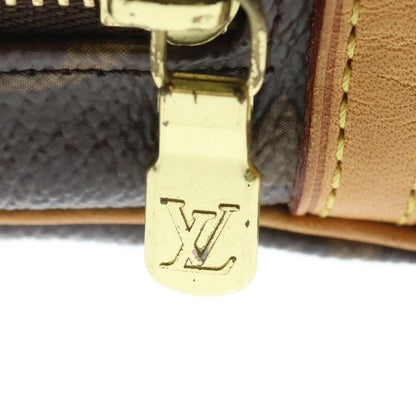 Louis Vuitton Monogram Trousse Wapiti Pouch Case Brown Leather Gold