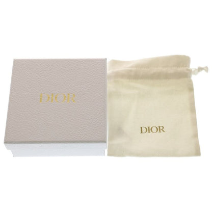 Dior Lady Cannage Card Case Business Holder Black Leather Gold