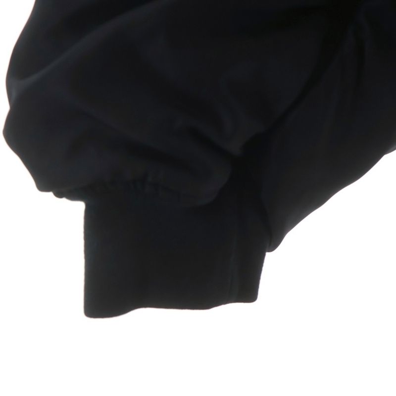 Balenciaga Nasa Zip Up Oversized Bomber Jacket Black