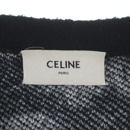 Celine Amy Dorian Jacquard All Over Pattern Cardigan Black