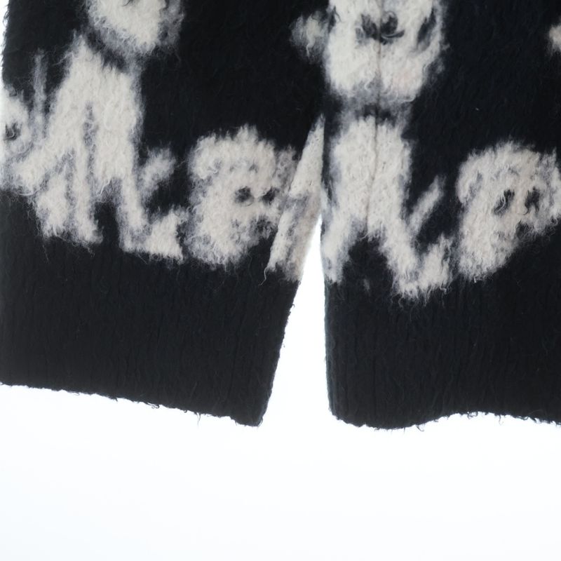 Celine Amy Dorian Jacquard All Over Pattern Cardigan Black