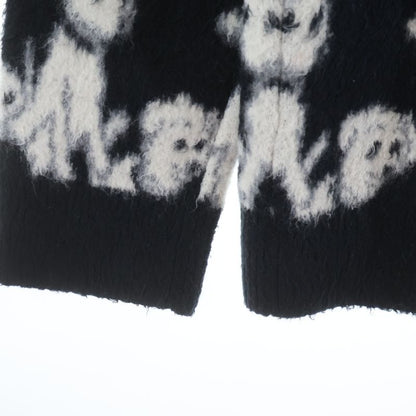 Celine Amy Dorian Jacquard All Over Pattern Cardigan Black