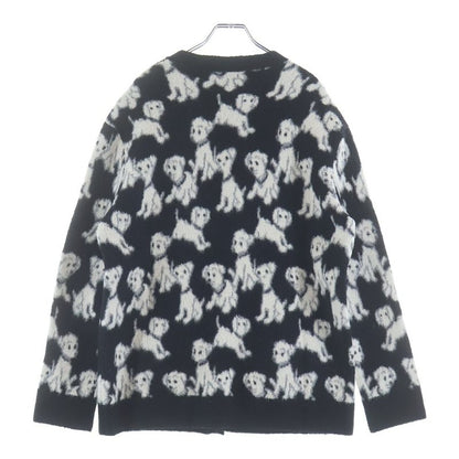 Celine Amy Dorian Jacquard All Over Pattern Cardigan Black