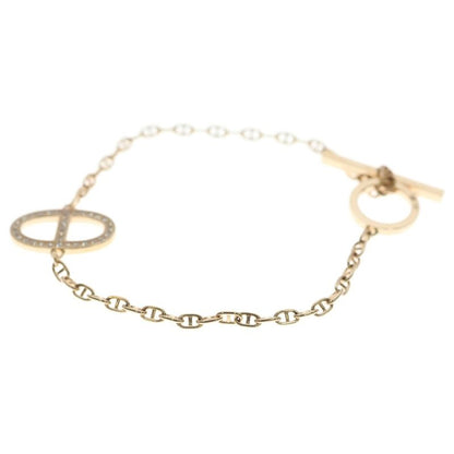 Hermes Chaine D'ancre Contour Bracelet Pink Gold Chain