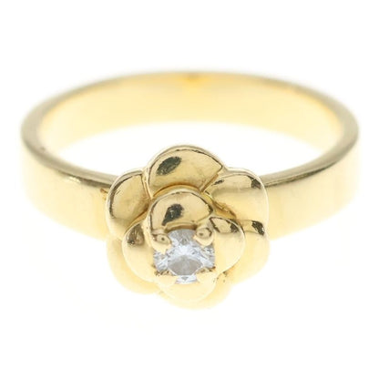 Chanel Camellia Diamond Ring Yellow Gold