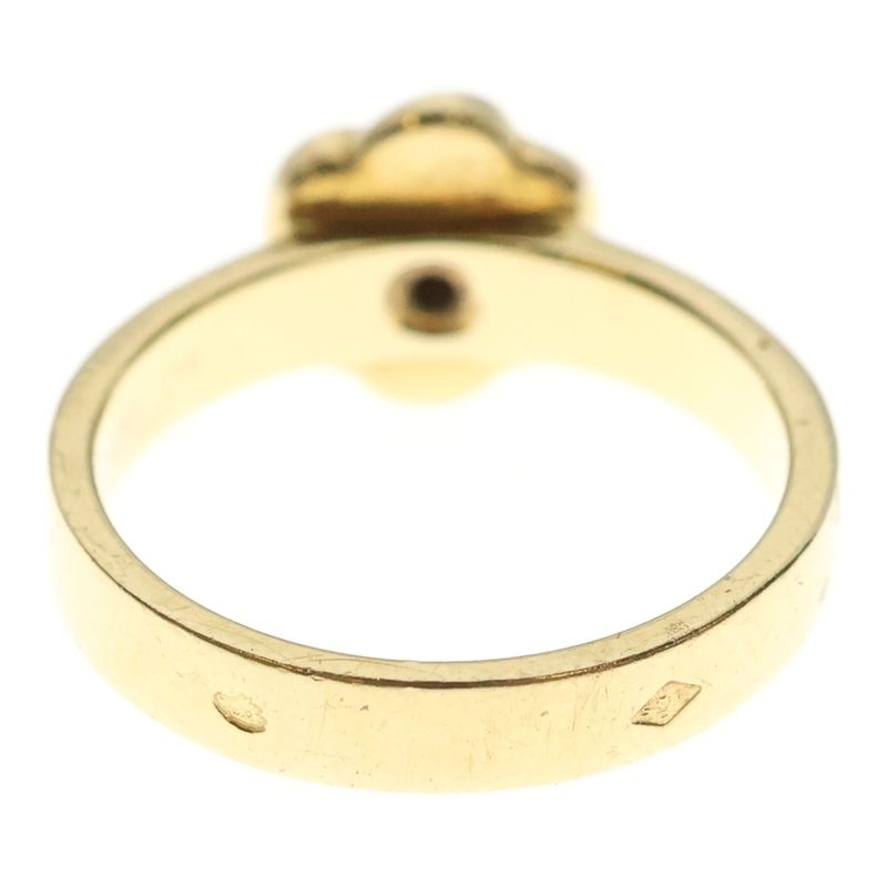 Chanel Camellia Diamond Ring Yellow Gold