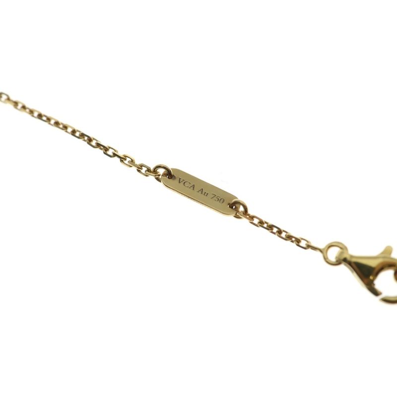 Van Cleef & Arpels Vintage Alhambra Mother of Pearl Necklace Yellow Gold