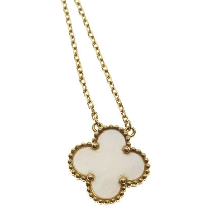 Van Cleef & Arpels Vintage Alhambra Mother of Pearl Necklace Yellow Gold