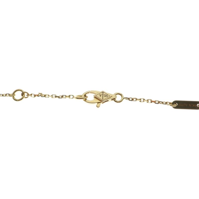Van Cleef & Arpels Sweet Alhambra Papillon Mother of Pearl Necklace Yellow Gold