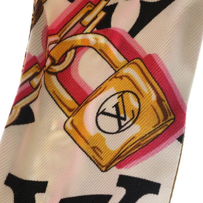 Louis Vuitton Bandeau BB Ultimate Silk Scarf Black White Pink