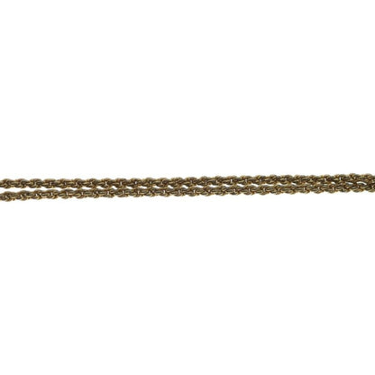 Dior Cdlogo Line Stone Necklace Pendant Chain Gold