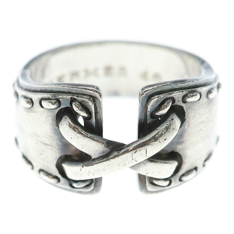 Hermes Mexico Ring Silver 48