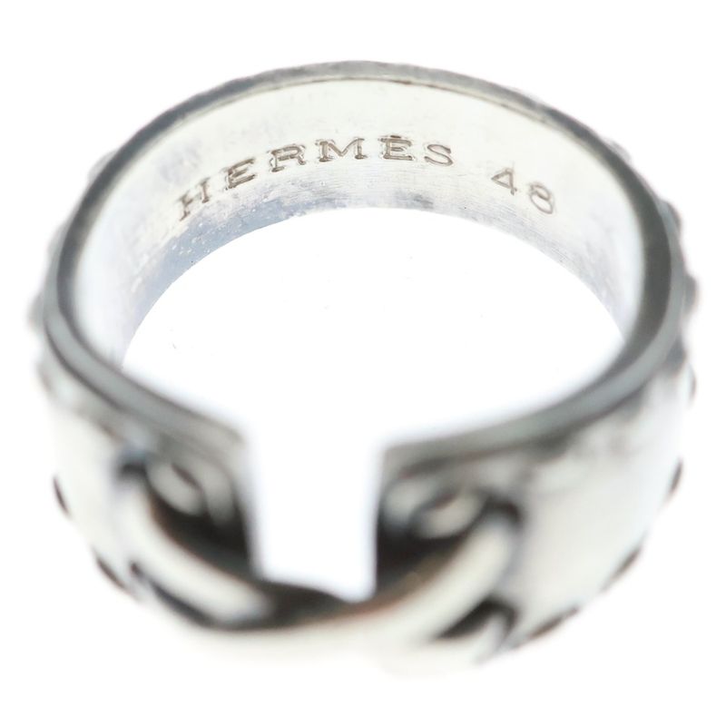 Hermes Mexico Ring Silver 48