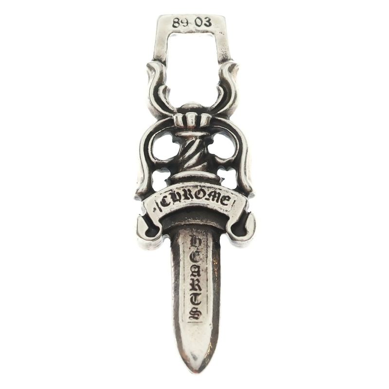 Chrome Hearts 10 Dagger Pendant Top Silver
