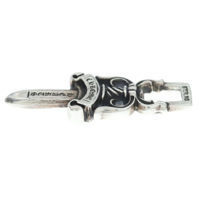 Chrome Hearts 10 Dagger Pendant Top Silver