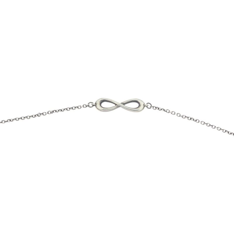 Tiffany & Co Infinity Endless Necklace Pendant Chain 925 Sterling Silver