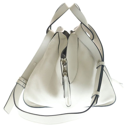 Loewe Hammock Small White Leather Shoulder Bag