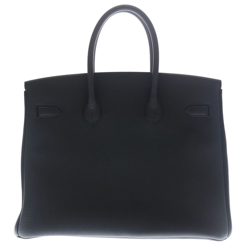 Hermes Birkin 35 Handbag Black Togo Gold
