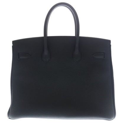 Hermes Birkin 35 Handbag Black Togo Gold