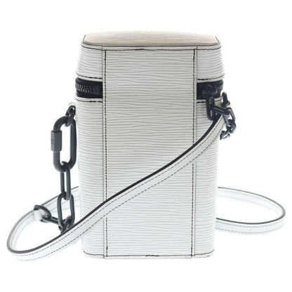 Louis Vuitton Phone Box Epi Leather Chain Shoulder Bag Black White