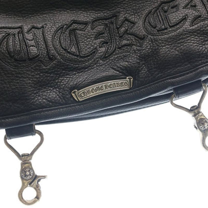 Chrome Hearts Shoulder Bag Sm Gunslinger Strap Leather Black