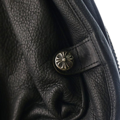 Chrome Hearts Shoulder Bag Sm Gunslinger Strap Leather Black
