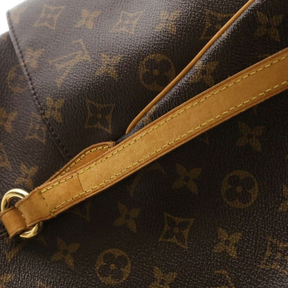 Louis Vuitton Monogram Totally MM Tote Brown Leather Gold