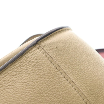 Louis Vuitton Monogram PM Cles Shoulder Bag 2-Way Brown Ivory Red Leather Gold