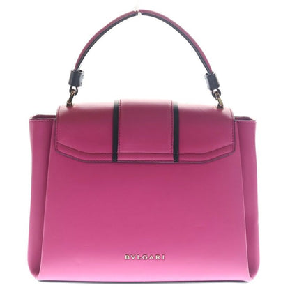 Bvlgari Serpenti 2-Way Shoulder Bag Pink Leather