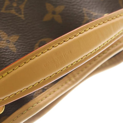 Louis Vuitton Monogram Nano Noe Leather 2-Way Shoulder Bag Gold Brown