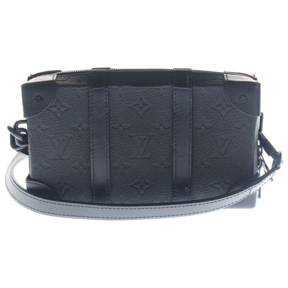 Louis Vuitton Taurillon Monogram Soft Trunk Wallet Mini Shoulder Bag Black