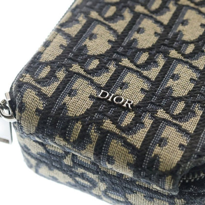 Dior Oak Jacquard Canvas Mini Shoulder Bag Beige