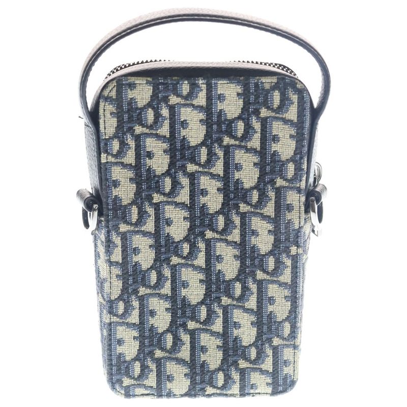 Dior Oak Jacquard Canvas Mini Shoulder Bag Beige